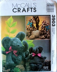 3903 CAROL'S ZOO 12-15'' ELEPHANTS, 15-18'' GIRAFFES PATTERN